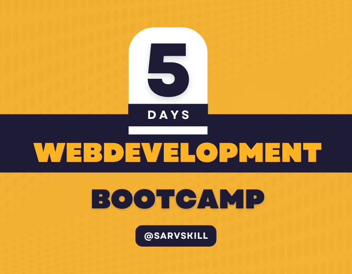 5 Days Web Development Bootcamp
